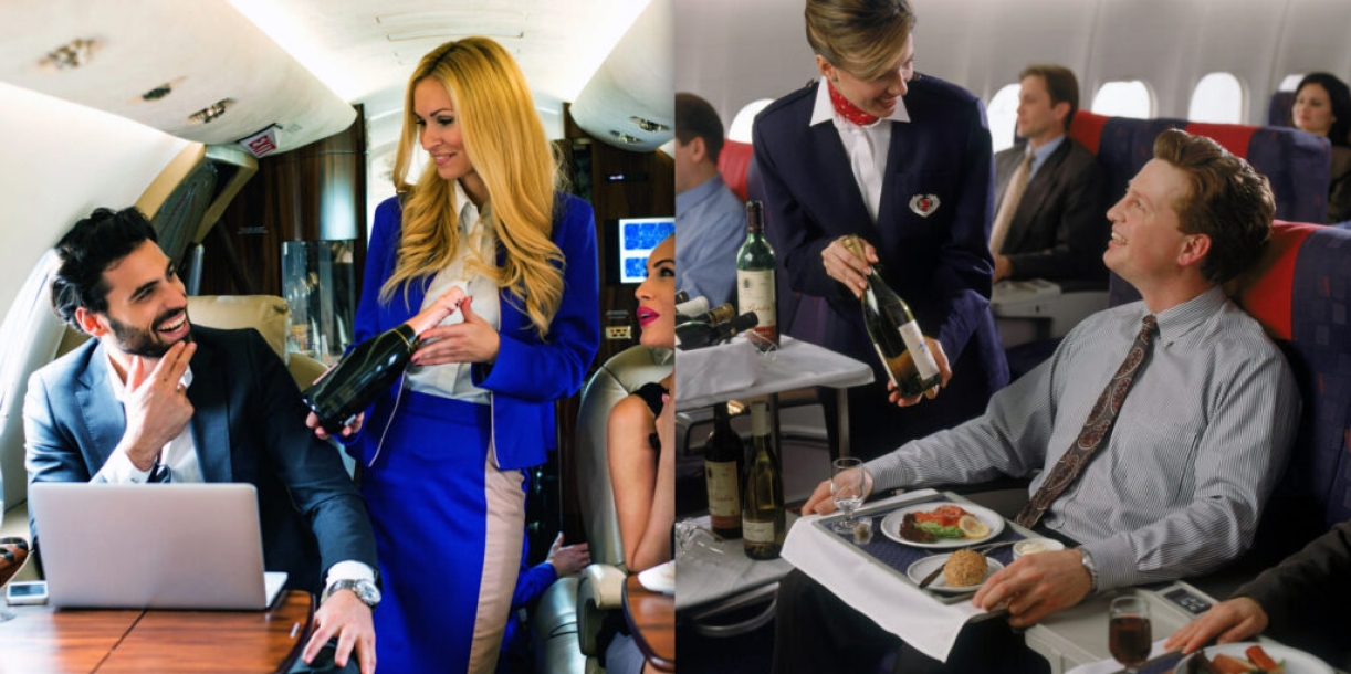 Private Flights Vs First Class